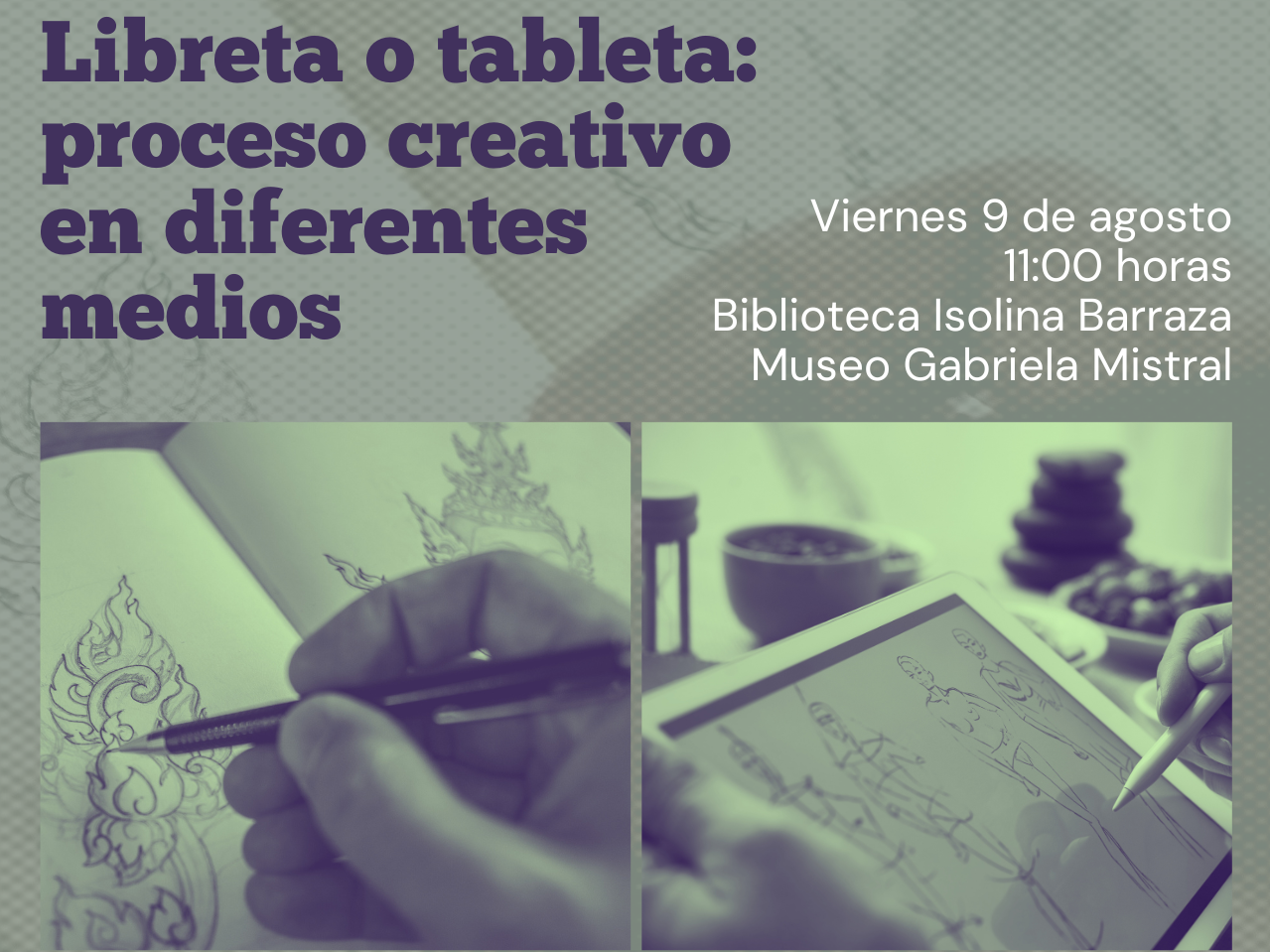 Afiche promocional de la charla