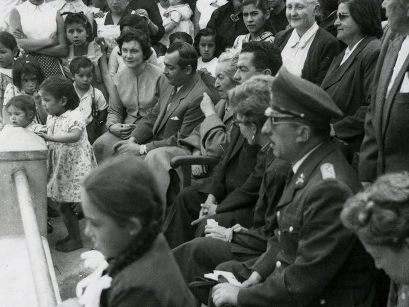 Plaza de Armas de Paihuano, 1954.