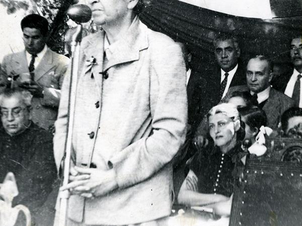 Plaza de Armas de Vicuña, 1954.