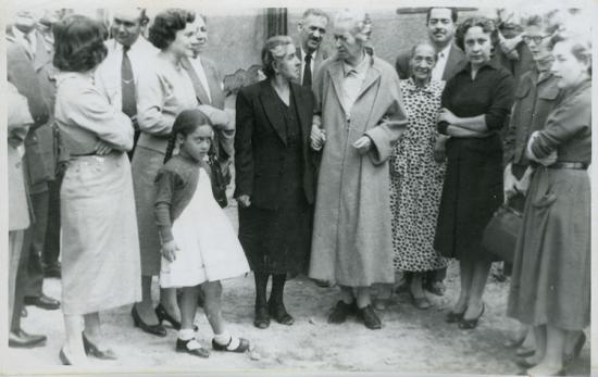 Última visita de Gabriela Mistral a Vicuña, 1954.